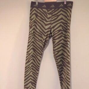 Brand new Large zebra adidas spandex performance legging
